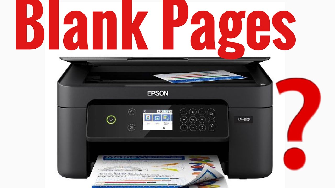 why is my epson printer printing blank pages