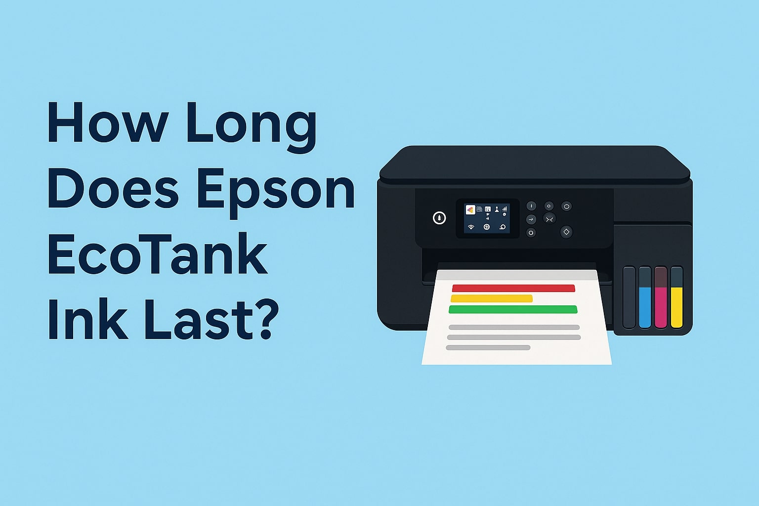 how long does epson ecotank ink last