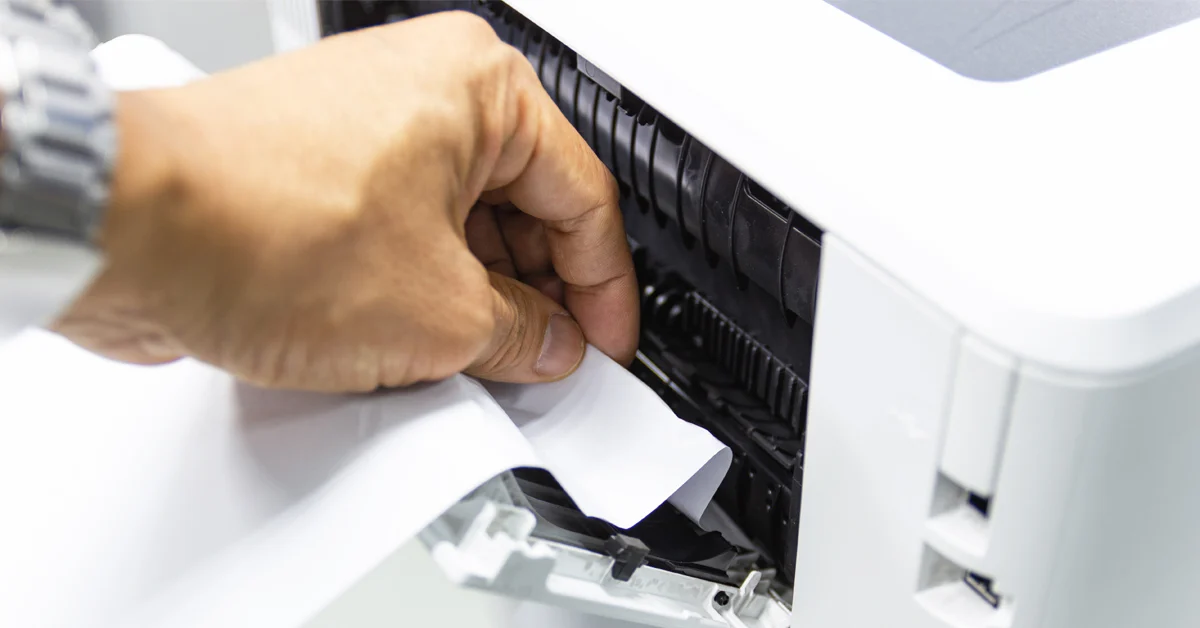 how to clear a printer paper jam