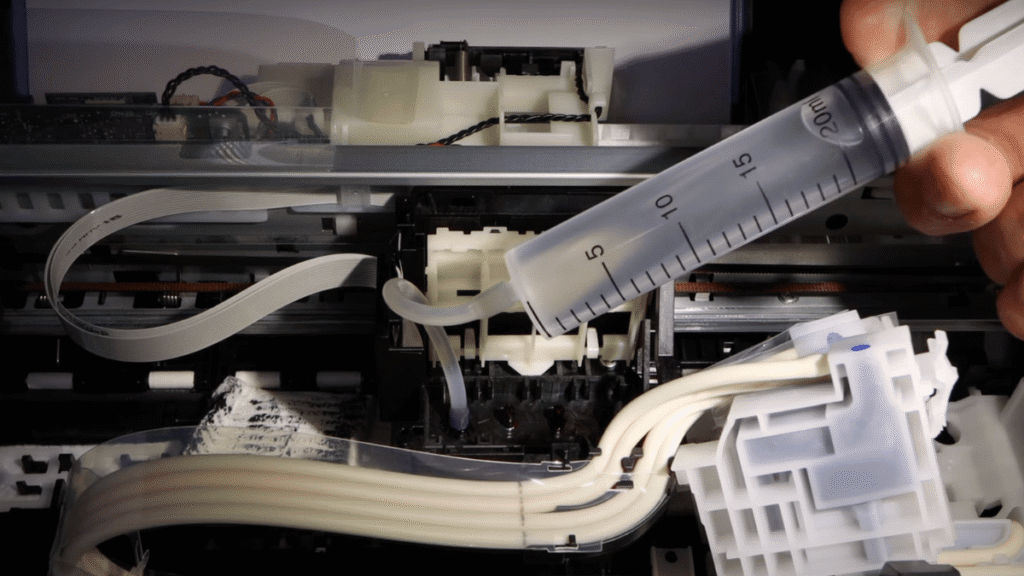 how to clean epson ecotank print head