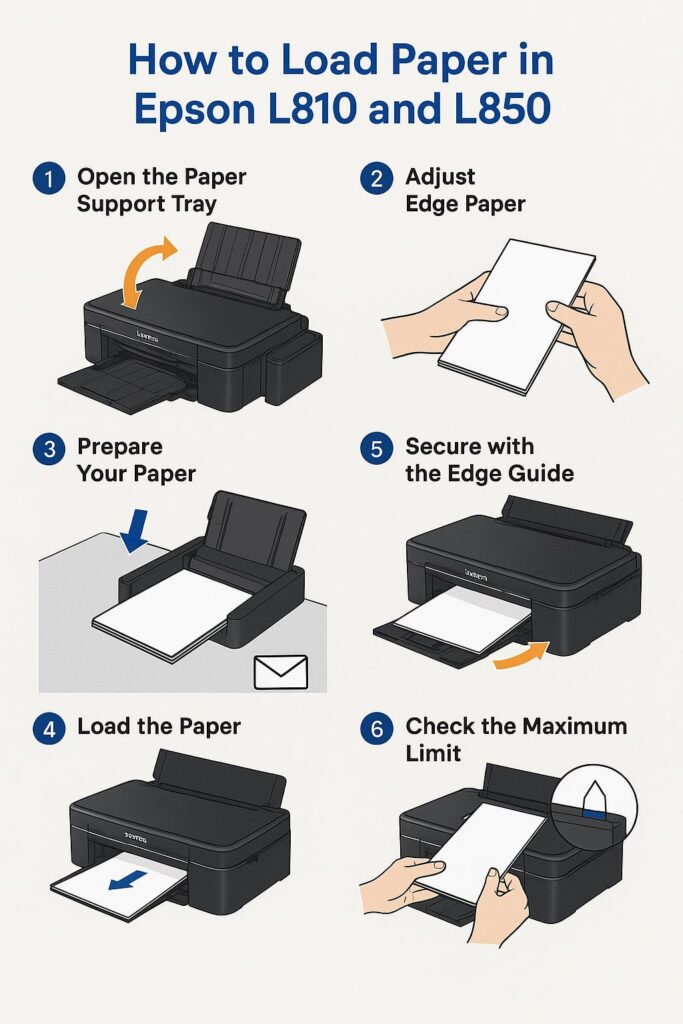 how to load paper in epson printer