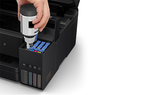 refilling ink in epson ecotank l6290